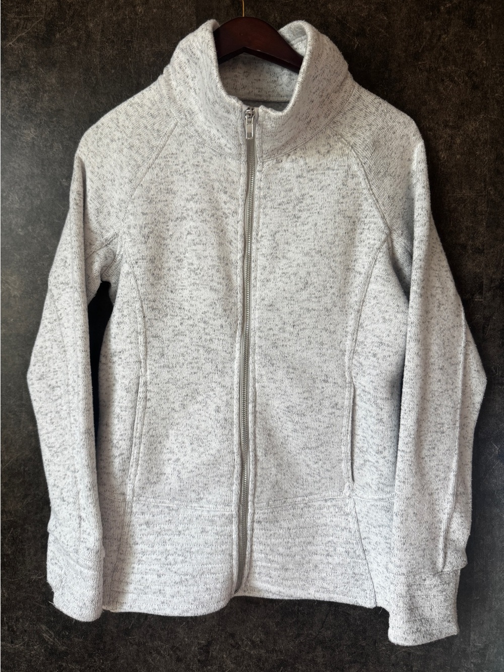 Altar’d State Gray Sweater Fleece Full Zip Jacket S